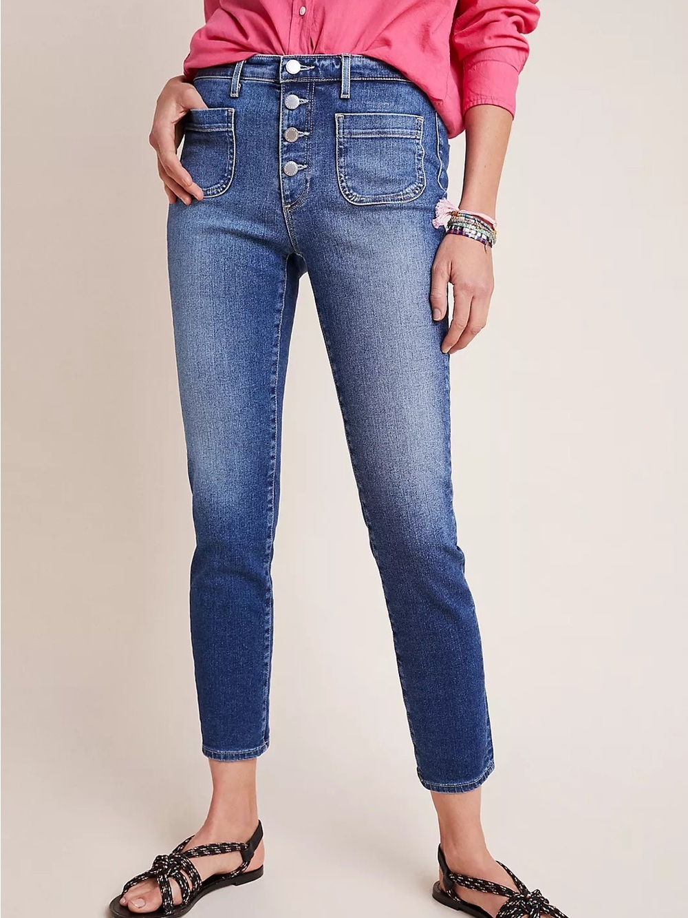AG Adriano Goldschmied The Stevie High-Rise Skinny Ankle Jeans